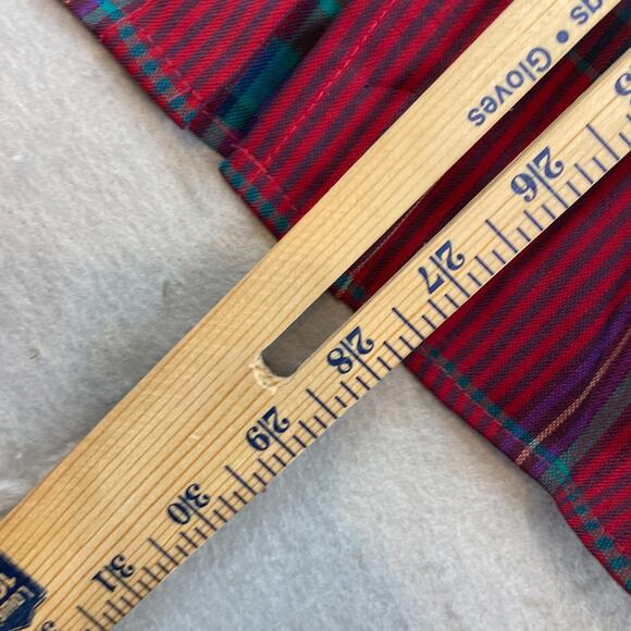 Pendleton Vintage Mens Sz M Plaid Button Down Shirt Red Blue - Picture 9 of 9